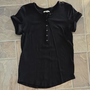 Maurices Charcoal Button-Up Top